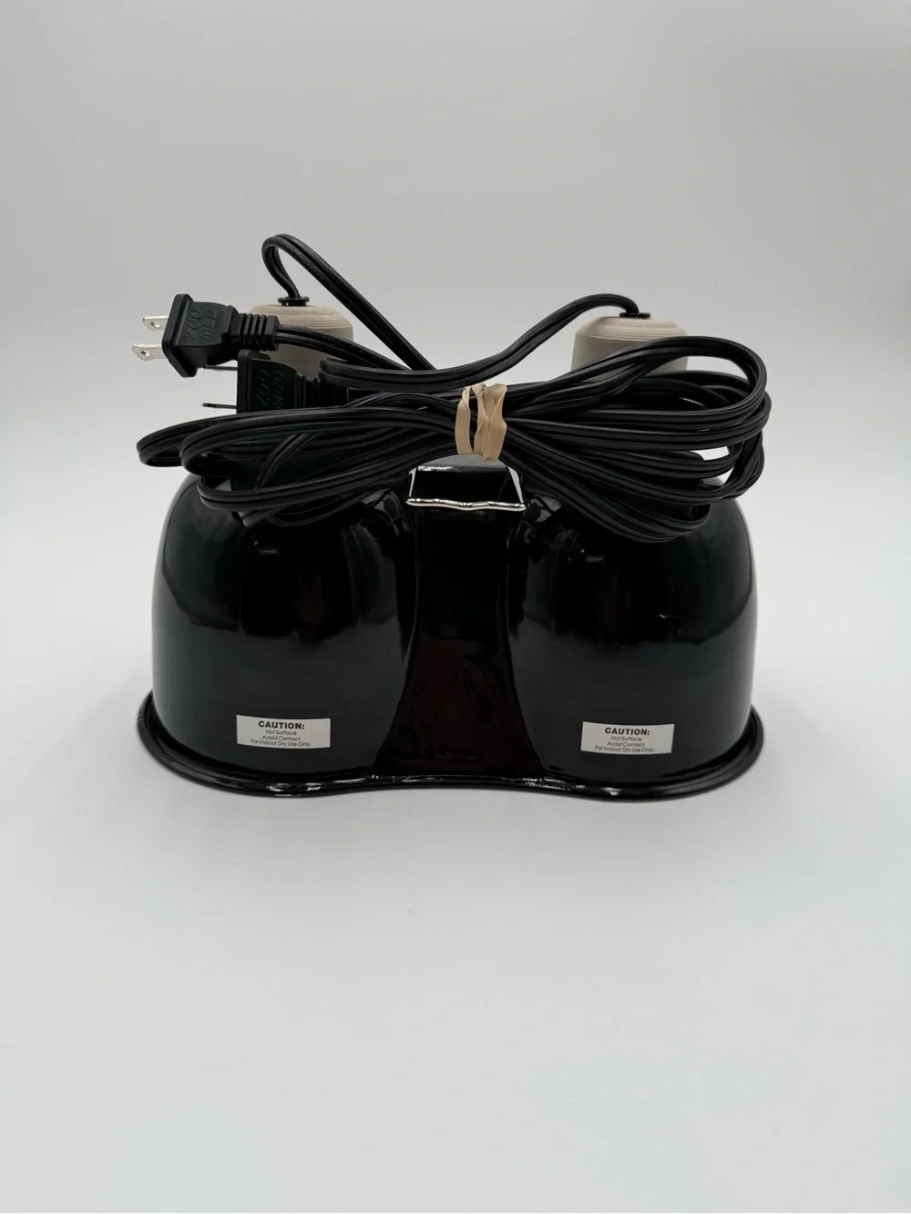 Zoo Med LF-19 Dual Dome Reptile Heat Lamp Fixture w/ Bulbs 200W Tested